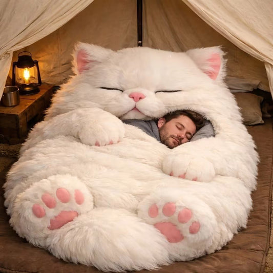 🔥Hot Sale 49% off🌟🐱 Fluffy cat sleeping bag– Soft, Warm & Purrfectly Cozy😴💤